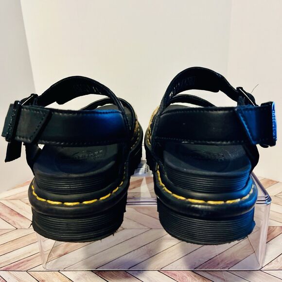 Dr. Martens Voss Hair On Leopard Women's 5 Sandals Chunky Platform Lightweight - Picture 3 of 9